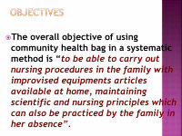 BAG Technique - foundation - BAG TECHNIQUE The major aim of the health care  services at home or in - Studocu